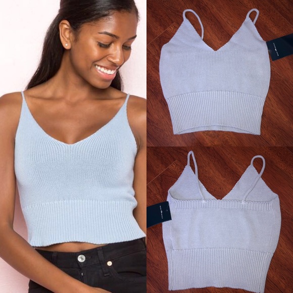 Brandy Melville Tops - Brandy Melville PERIWINKLE Luna Knit Tank